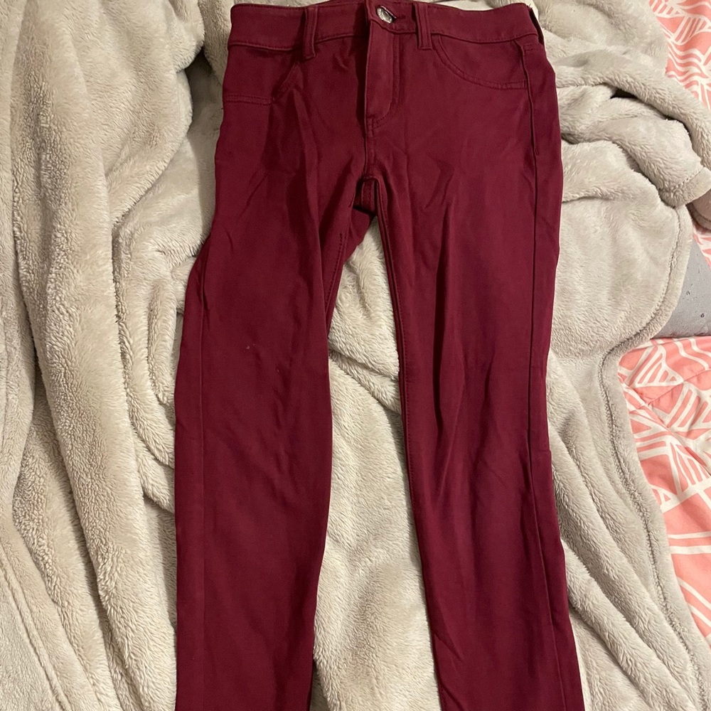 American eagle jeans maroon